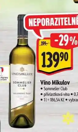 Albert Víno Mikulov nabídka