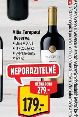 Albert Viña Tarapacá Reserva nabídka