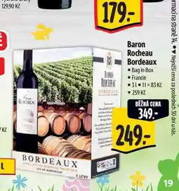 Albert Baron Rocheau Bordeaux nabídka