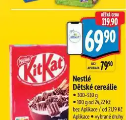 Albert Nestlé Dětské cereálie nabídka