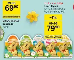 Tesco Lindt Figurky, 5x 10 g, více druhů nabídka