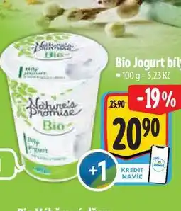 Albert Nature's Promise BioJogurt bíly nabídka