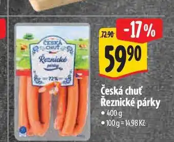 Albert Česká chuť Řeznické párky nabídka