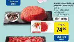 Tesco Maso Uzeniny Polička Tatarák z hovězí kýty nabídka