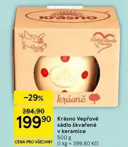 Tesco Krásno Vepřové sádlo škvařené v keramice nabídka