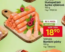 Hruška Váhala Bambini párky nabídka