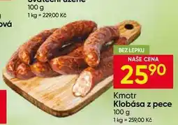 Hruška Kmotr Klobása z pece nabídka