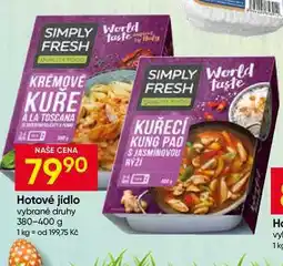 Hruška SIMPLY FRESH Hotové jídlo vybrané druhy nabídka