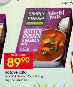 Hruška FRESH SIMPLY Hotové jídlo vybrané druhy nabídka