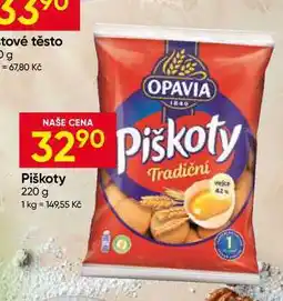 Hruška Opavia Piškoty tradiční nabídka