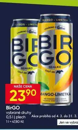 Hruška BirGO vybrané druhy nabídka