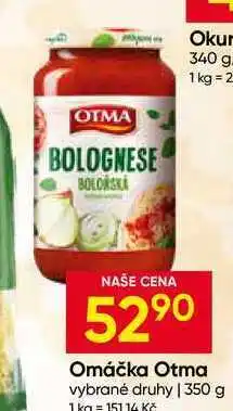 Hruška Omáčka Otma vybrané druhy nabídka