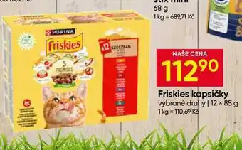 Hruška Friskies kapsičky vybrané druhy 12 × nabídka