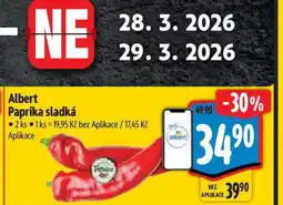 Albert Albert Paprika sladká 2 ks nabídka