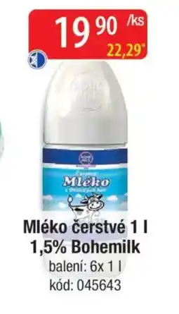 Qanto Mléko čerstvé 1,5% Bohemilk nabídka