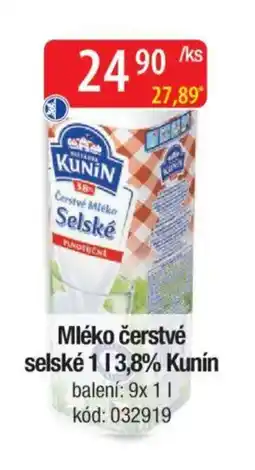 Qanto Mléko čerstvé selské 3,8% Kunín nabídka