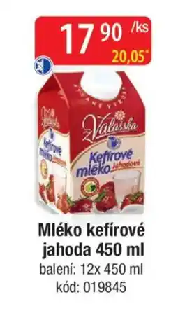 Qanto Mléko kefírové jahoda nabídka