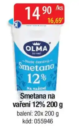 Qanto OLMA Smetana na vaření 12% nabídka