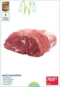 Makro Hovězí vysoká roštěná nabídka