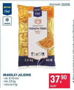 Makro Hranolky Julienne nabídka