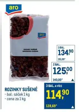 Makro ROZINKY SUŠENÉ nabídka