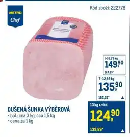 Makro Dušená šunka výběrová nabídka