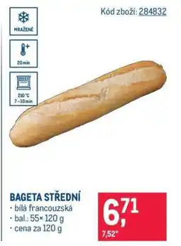 Makro Bageta střední nabídka
