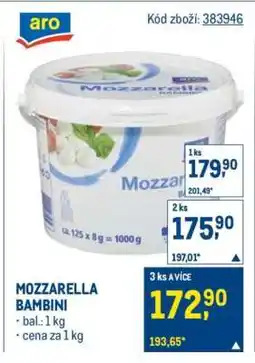 Makro MOZZARELLA BAMBINI nabídka