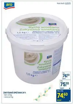 Makro Zakysaná smetana 14 % nabídka