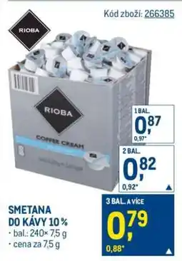Makro Smetana do kávy 10 % nabídka