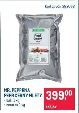 Makro MR. PEPPRNA PEPŘ ČERNÝ MLETÝ nabídka
