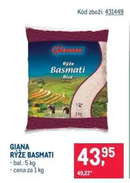 Makro Giana rýže Basmati nabídka