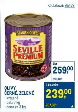 Makro Olivy černé, zelené nabídka