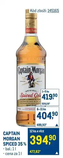 Makro Captain Morgan Spiced 35 % nabídka