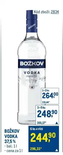 Makro Božkov Vodka nabídka