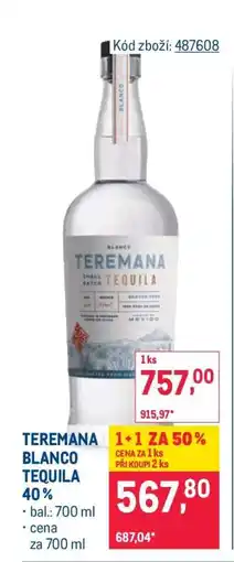 Makro TEREMANA BLANCO TEQUILA 40 % nabídka
