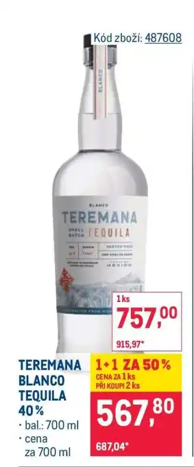 Makro TEREMANA BLANCO TEQUILA 40 % nabídka