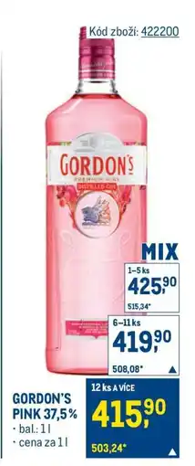 Makro GORDON’S PINK 37,5 % nabídka