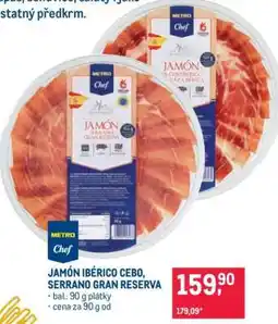 Makro JAMÓN IBÉRICO CEBO, SERRANO GRAN RESERVA nabídka
