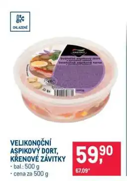 Makro VELIKONOČNÍ ASPIKOVÝ DORT, KŘENOVÉ ZÁVITKY nabídka