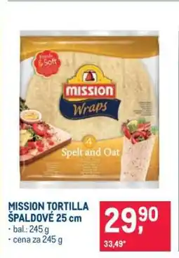 Makro MISSION TORTILLA ŠPALDOVÉ 25 cm nabídka