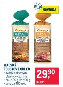 Makro Italský toustový chléb nabídka