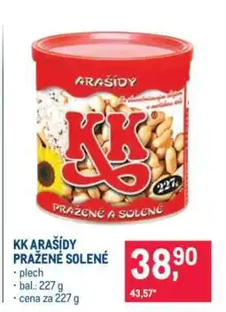 Makro KK arašídy pražené solené nabídka