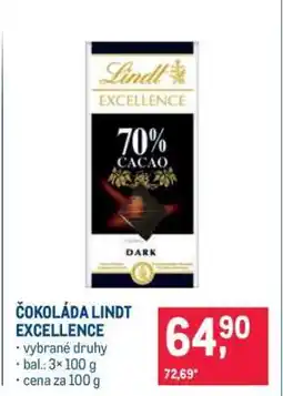 Makro Čokoláda Lindt Excellence nabídka