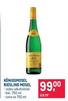 Makro Königsmosel Riesling Mosel nabídka