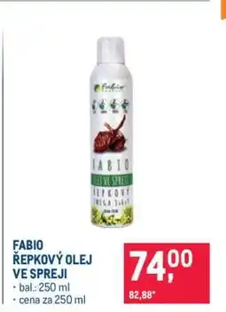 Makro FABIO ŘEPKOVÝ OLEJ VE SPREJI nabídka