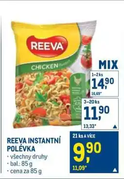Makro REEVA INSTANTNÍ POLÉVKA nabídka