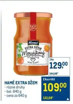 Makro HAMÉ Extra džem nabídka