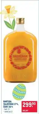 Makro BARTIDA VAJEČŇÁK 17 %, ČERT 30 % nabídka