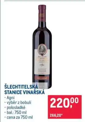 Makro Šlechtitelská stanice vinařská nabídka